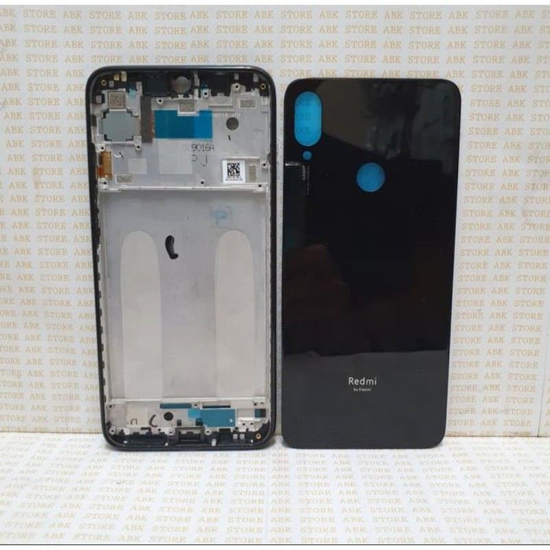 BACKDOOR+FRAME TULANG LCD BEZZEL BAZEL KESING CASING HOUSING FULSET XIAOMI REDMI NOTE 7 ORIGINAL