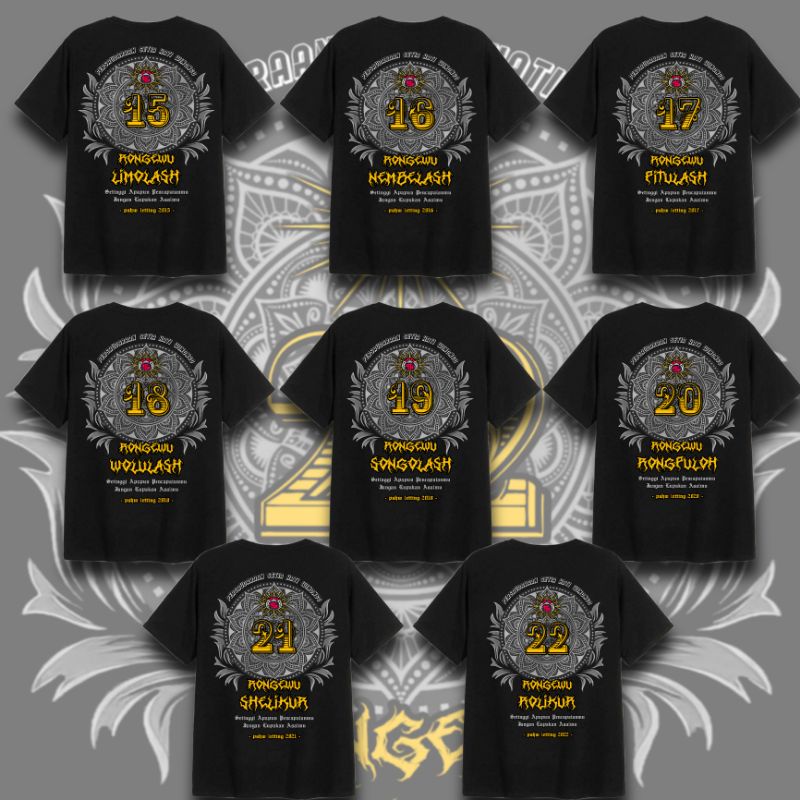 T-shirt Letting PSHW 2015-2020 | Kaos Letting PSHW 2015-2020 | Kaos Tahun SH Winongo 2015-2020 | Bla