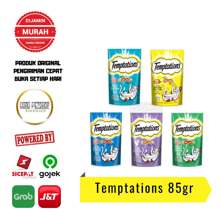 Temptation Snack Kucing 75gr Camilan Kucing Cat Treats