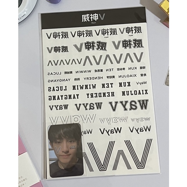 tatto sticker wayv winwin unsealed