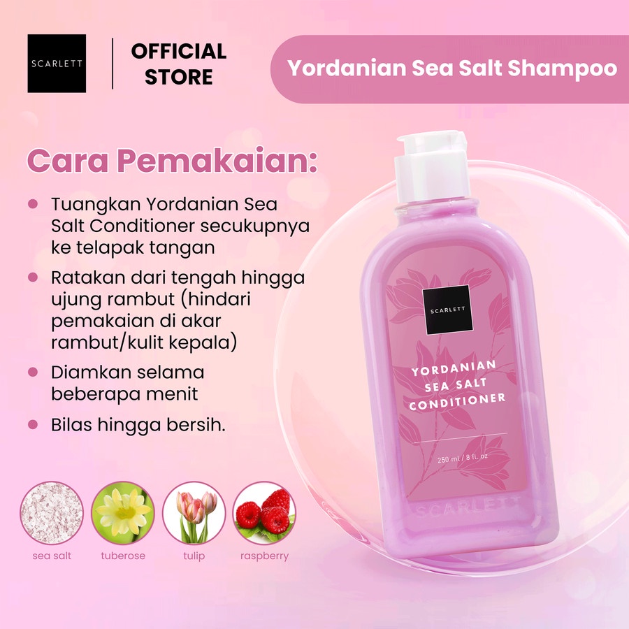 Scarlett Whitening Yordanian Seasalt Hair Conditioner Super Smooth