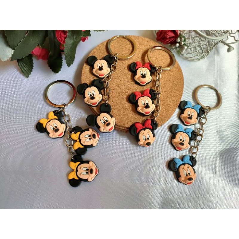 Gantungan kunci boneka Mickey Minie Mouse - Ganci aksesoris kualitas import