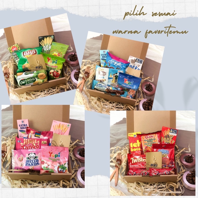 

((COD))!! SNACK BOX / GIFT BOX / Snack Box Murah / Gift Box Birthday / Gift Box Graduation / HAMPERS