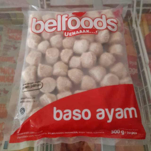 

Belfoods Uenaaak Baso Ayam 500gr Isi 50pcs / Bakso Ayam 500gr Isi 50pcs