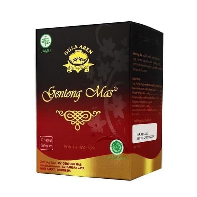 Jual GENTONG MAS Original Minuman Herbal Gula Aren Untuk Diabetes