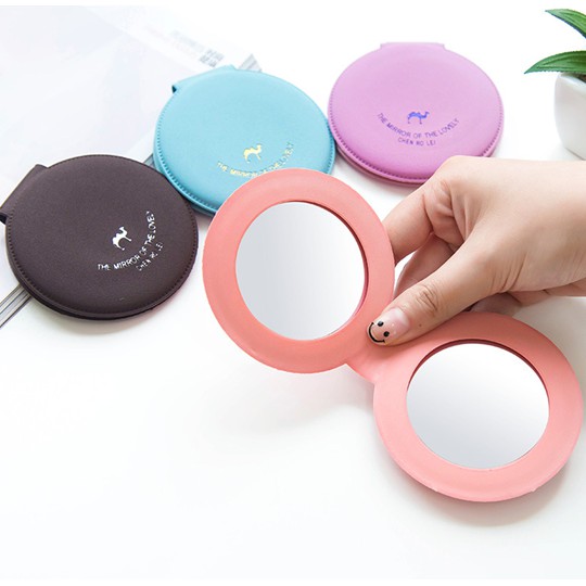 Cermin Mini Lipat Dua Sisi Praktis Portable Shopee Indonesia