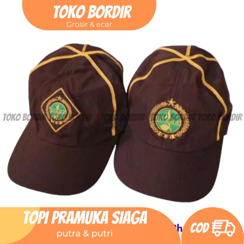 Jual Topi pramuka SD / siaga ( putra dan putri ) | Shopee Indonesia