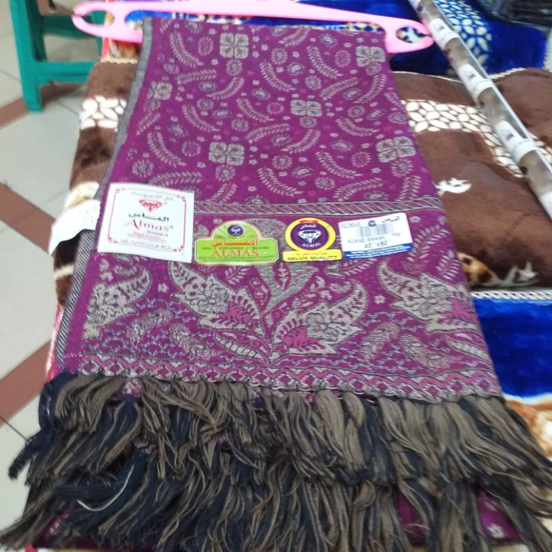 SORBAN KASHMIRI FULL SULAM SONGKET TENUN PREMIUM/RIDA HABIB/RIDA PANJANG/SORBAN PANJANG/SORBAN ALMAS