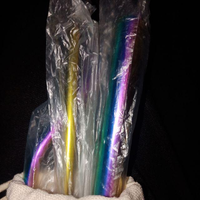 Sendok Garpu Sedotan Set Dengan Pouch