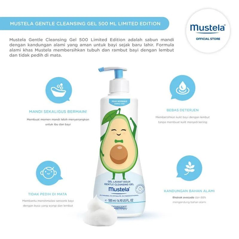 Mustela Gentle Cleansing Gel 500 ml