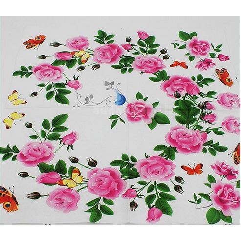 Decoupage Napkin - Tissue Decoupage 2Ply FL - Rose Wreath