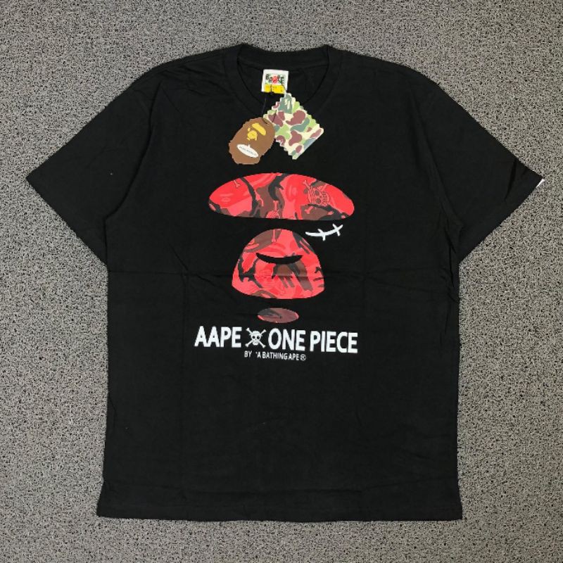 Kaos T-Shirt AAPE By A Bathing Ape Bape X One Piece Pirate Gear