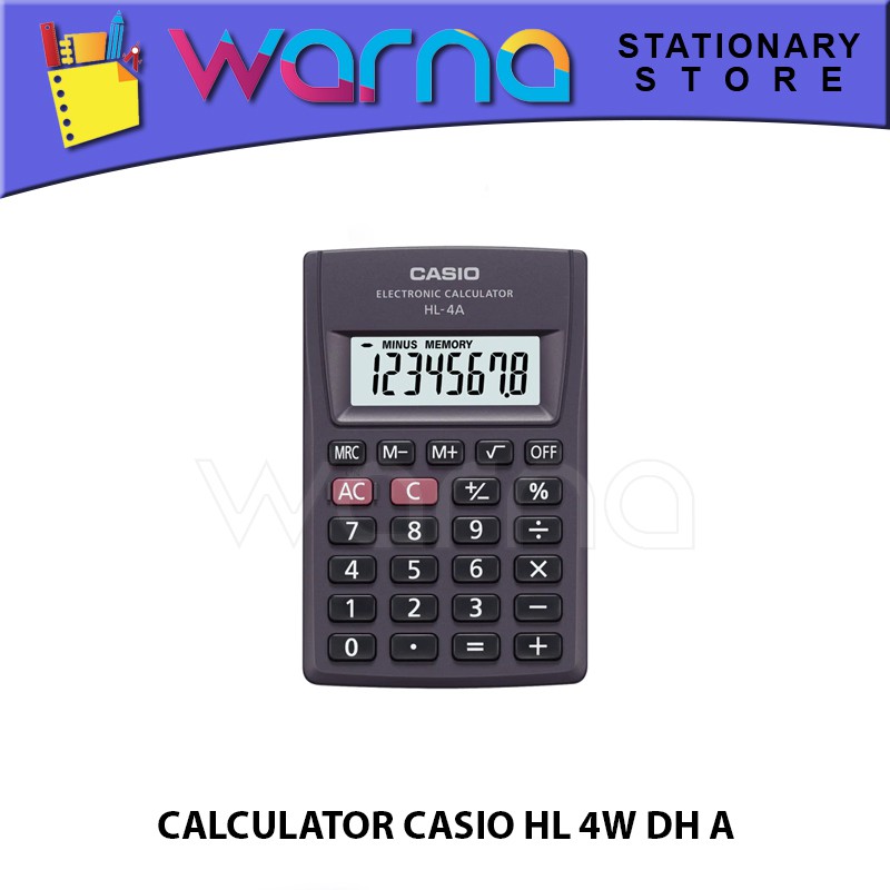 

CALCULATOR CASIO HL 4W DH A