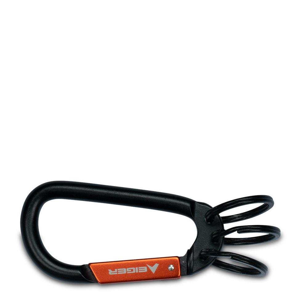 EIGER OCHAIN CARABINER KEYCHAIN BLACK
