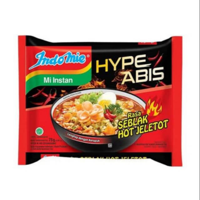 

Indomie Rasa Seblak Hot Jeletot