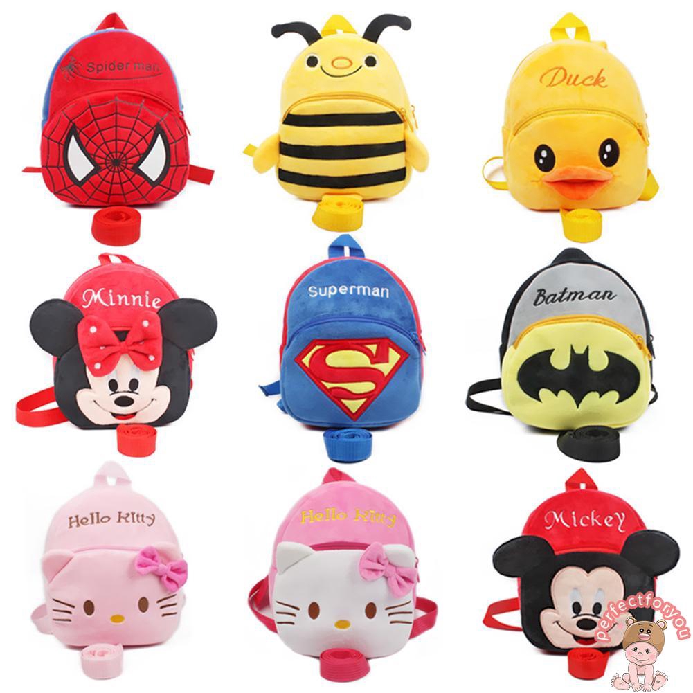 Perfectforyou Tas Ransel Sekolah Mini Motif Kartun Lucu Bahan