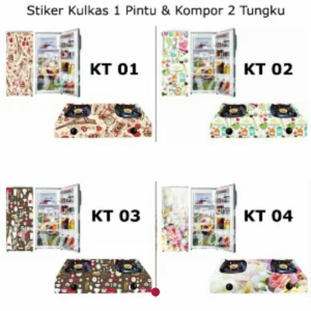 Stiker kulkas dan kompor