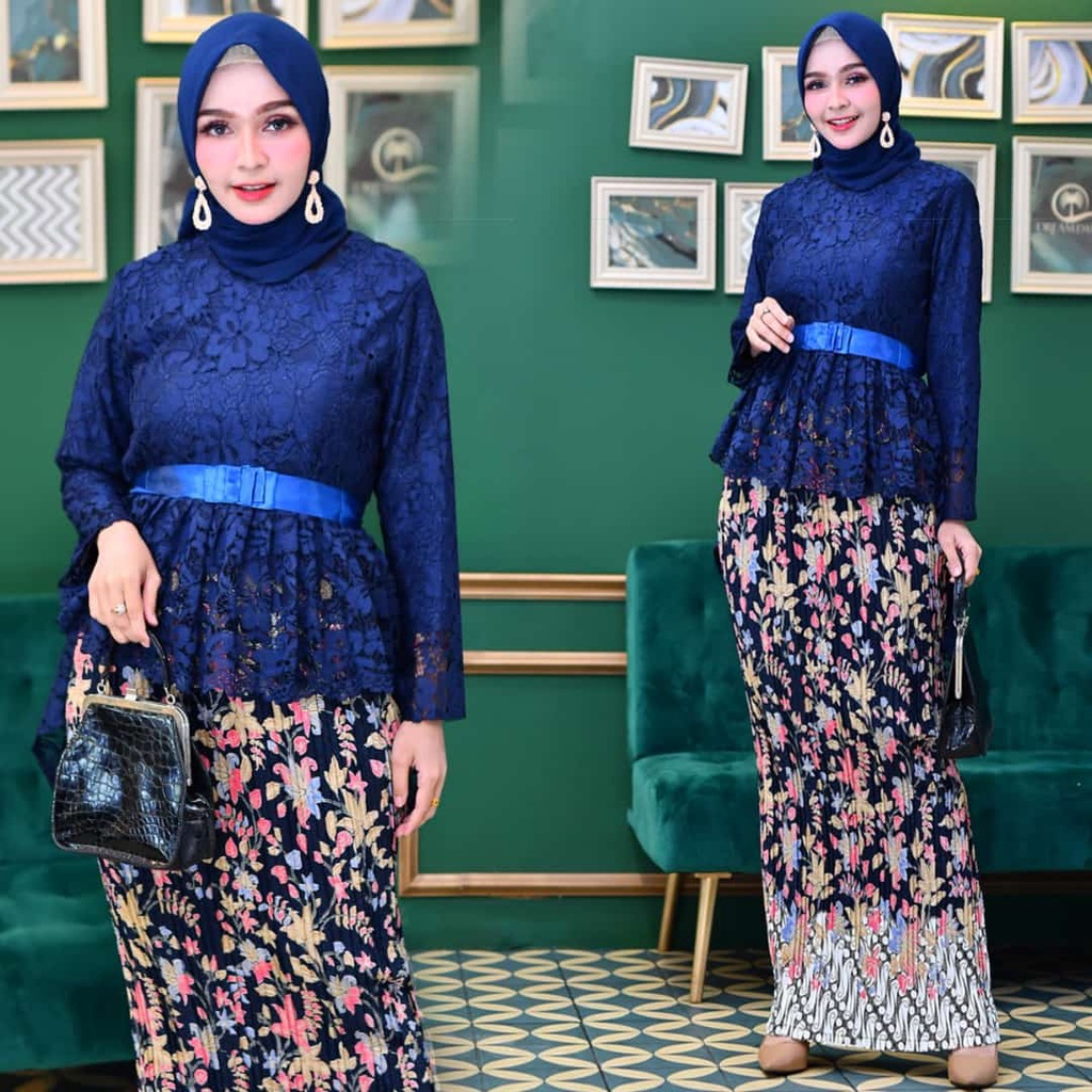 One Set Blouse New Aurora Kebaya Modern Kebaya Brokat