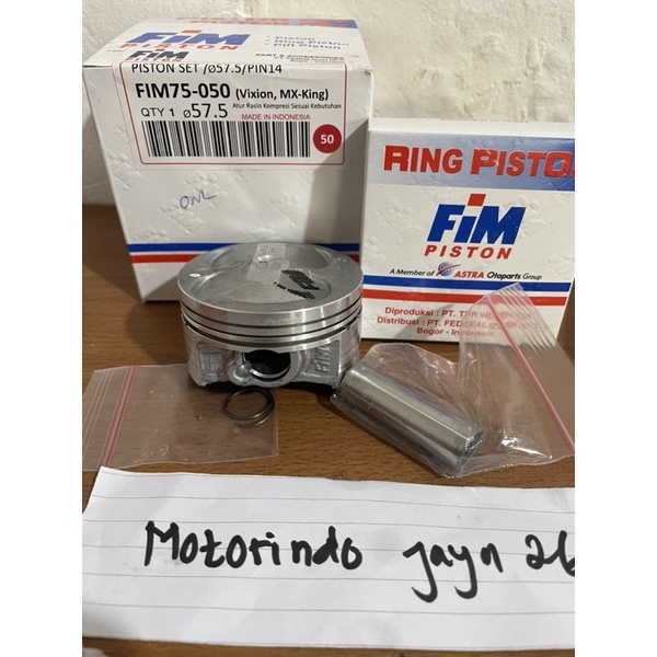 Piston seher vixion mx king mx lama fim jenong 57 - 60 mm pin 14-6