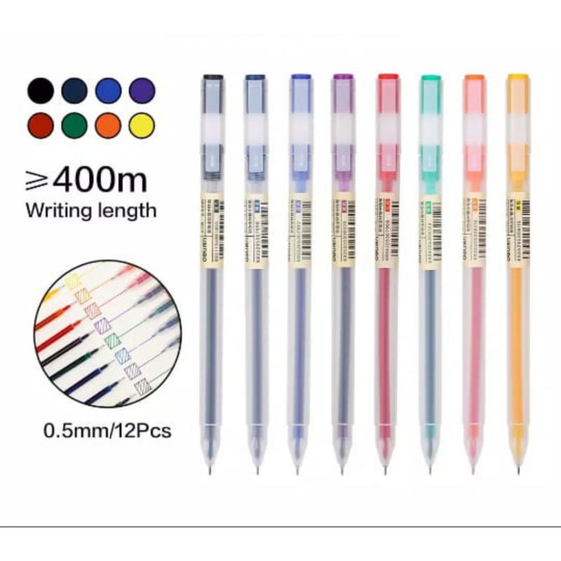

PEN GEL COLOR WARNA NEEDLE TIP 0,5 MM (per pcs)