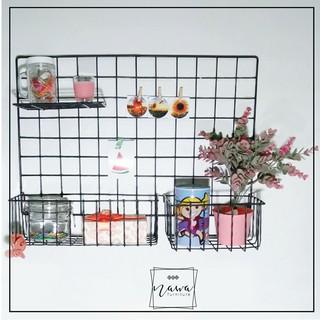 GUNINCO HIJANG wire grid wall black mesh 35x52 Kerajang Besi Memo