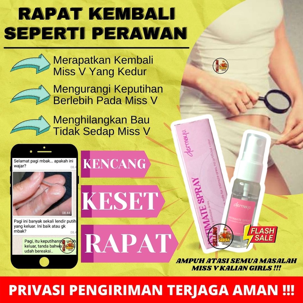 PERAPAT MISS V DERMAYU INTIMATE SPRAY 20ML - PERAPAT VAGINA - PENGENCANG MISS V - PENGENCANG VAGINA