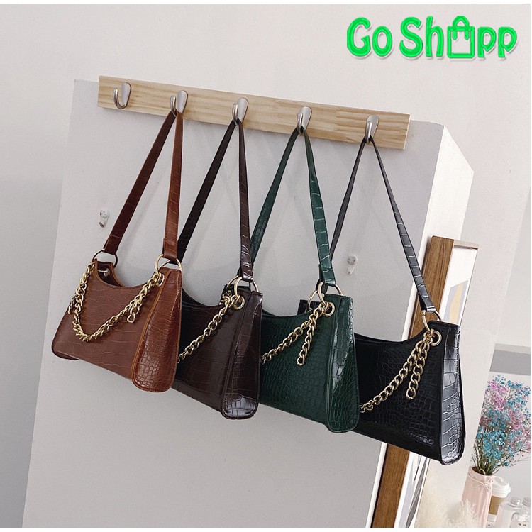 Tas Fashion Wanita Terbaru - Tas Shoulder Bag Wanita Import Terbaru - Tas Bahu Croco Kekinian [SL47]