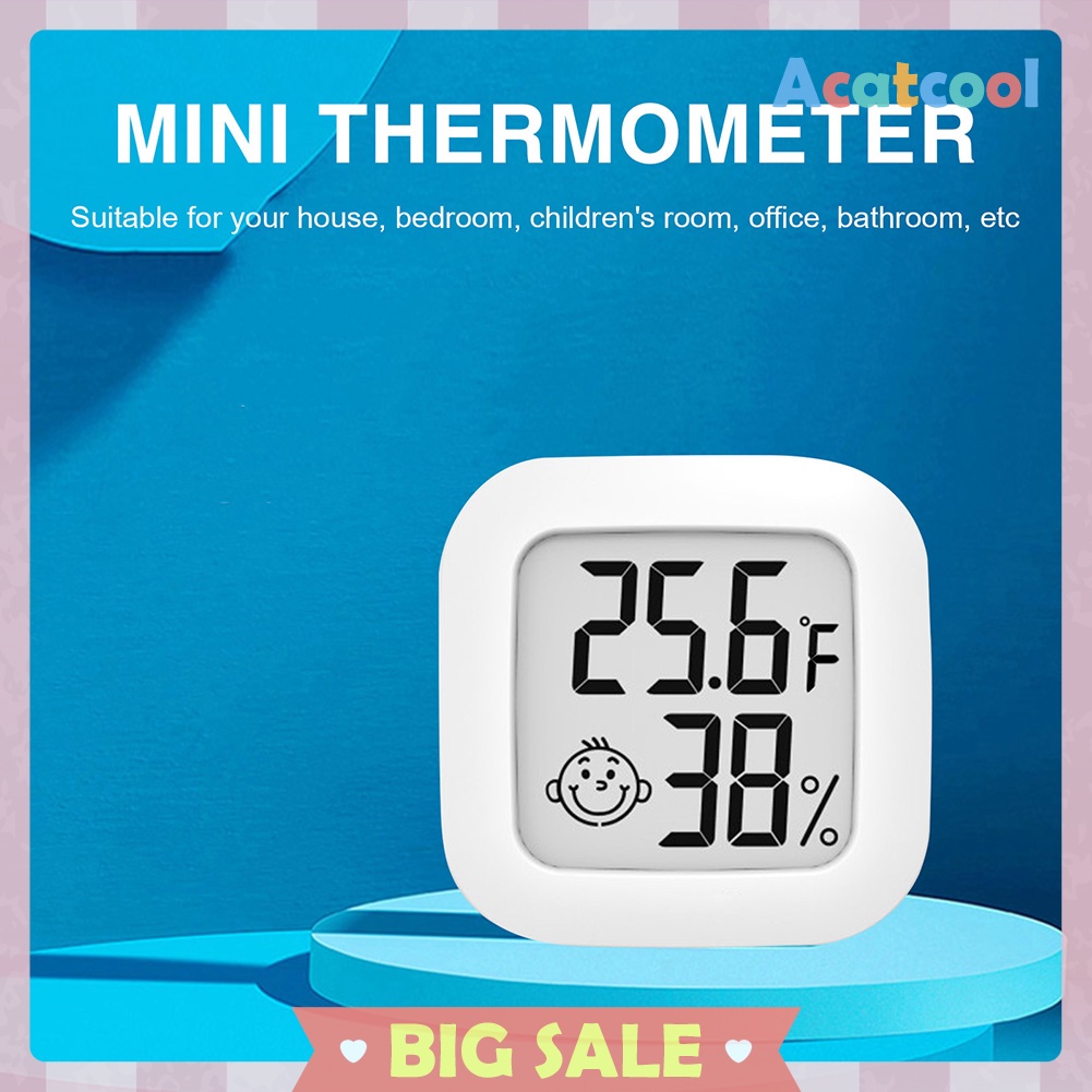 Mini Indoor Thermometer Digital Temperature Baby Room Hygrometer Gauge Home