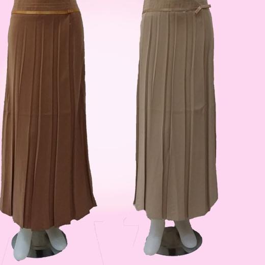 ♧ Rok kerja wanita ferari plisket size XL/ rok wanita muslimah bahan ferari tebal lembut tebal jatuh