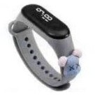 Brgunik - Jam Tangan Elektronik Led Anti Air Bahan Silikon Untuk Anak / Jam Tangan Karakter JT027-GREY GLOOMY BEAR