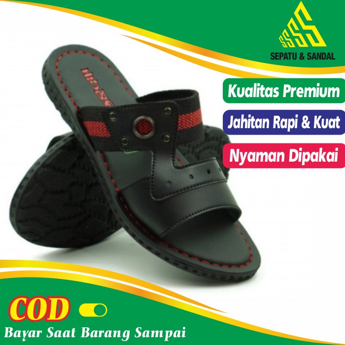 Sandal Sendal Puyuh Distro Santai Jalan Cowok Pria Keren Murah Kekinian Terbaru Ori Original 2021 10