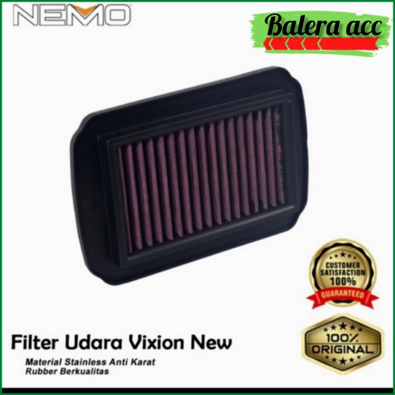 Filter Saringan Udara Untuk New Vixion NVL NVA Nemo Ferox