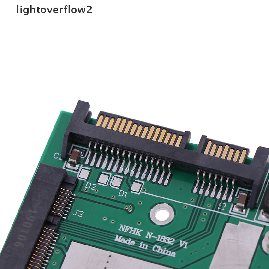 (Light2) Modul Adapter Konverter Msata Ssd Ke Sata 6.0gps 2.5