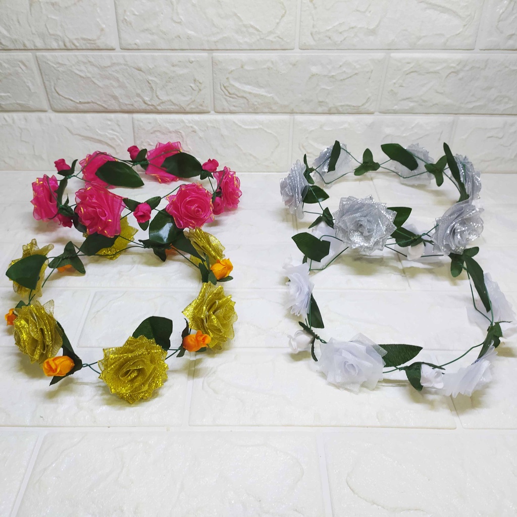 Flower Crown Rossie Fancy - Flower Headpiece, Mahkota Bunga