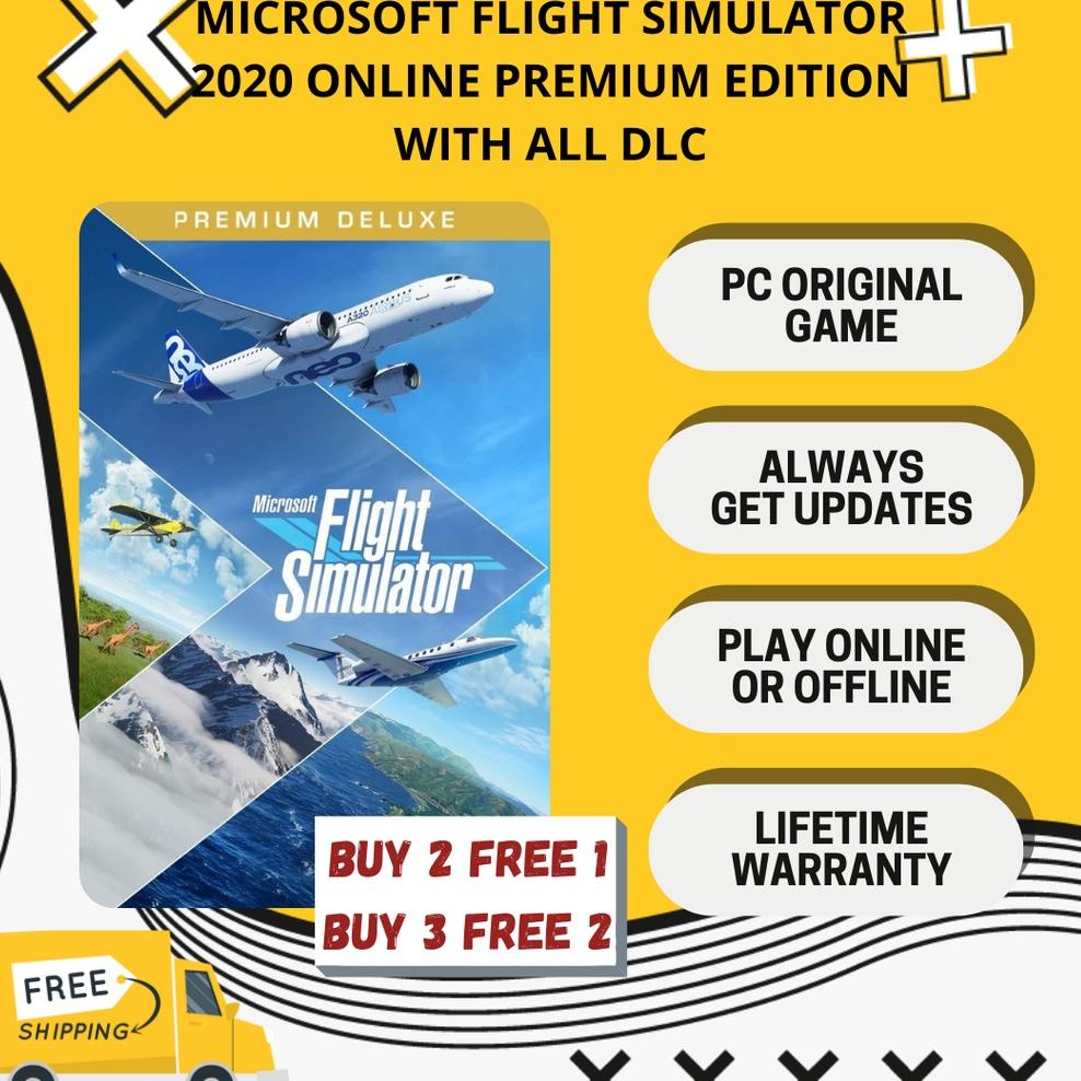 (B7K7) MICROSOFT FLIGHT SIMULATOR 2020 ONLINE PREMIUM DELUXE PC ORIGINAL //Produk@trend