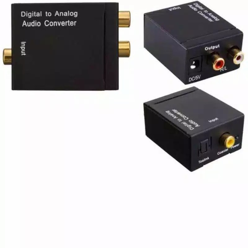 [WAE] DIGITAL TO ANALOG AUDIO CONVERTER COAXIAL / TOSLINK TO ANALOG / RCA GOOD QUALITY