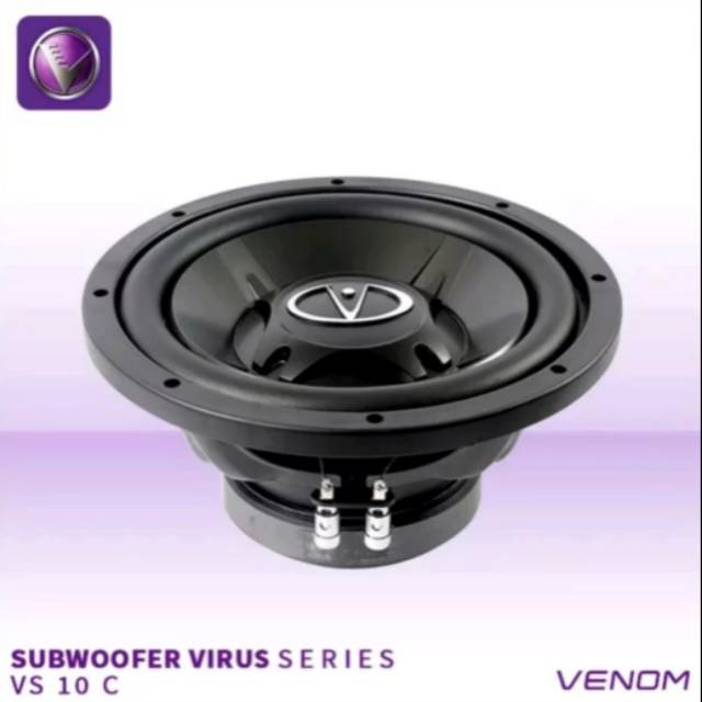 Subwoofer Venom Virus VS 10 C - 10 inch Subwoofer Virus Series - Garansi Resmi Venom