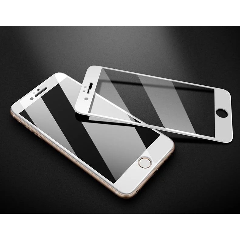 TEMPERED GLASS 5D FOR IPHONE 7 FULL COVERAGE FULL LEM - PUTIH