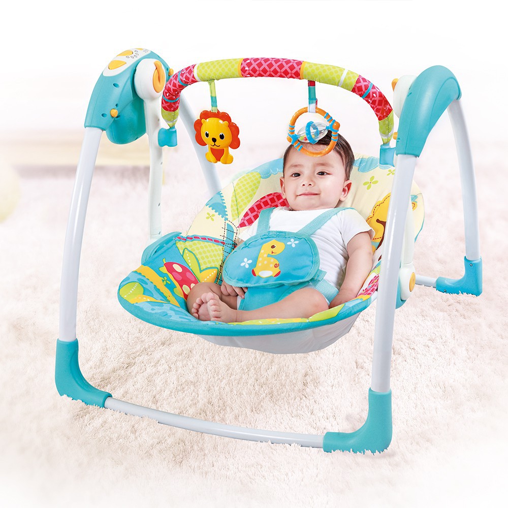 Mastela Deluxe Portable Baby Swing Bouncer Bayi Blue Biru 6579