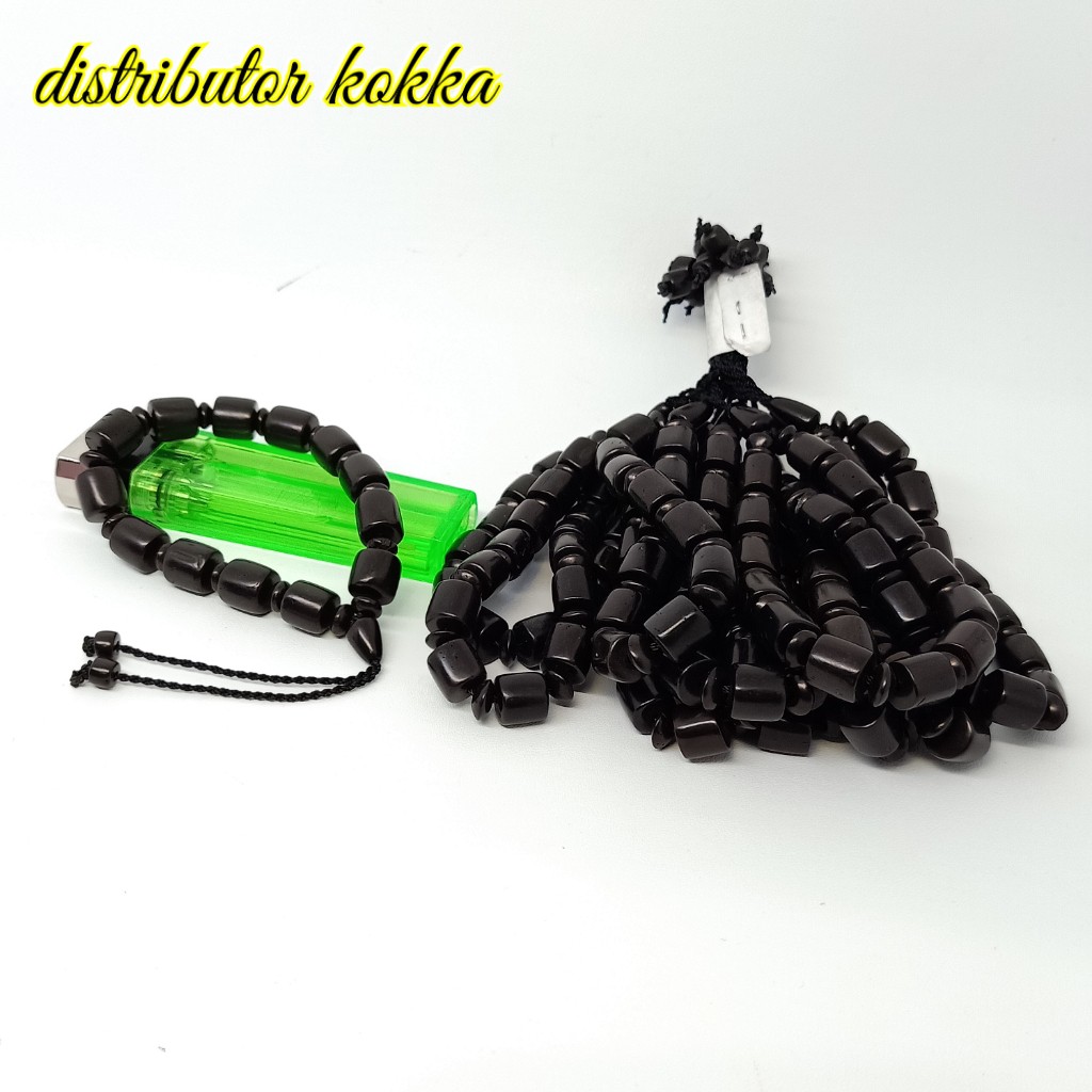 ( SUPER MURAH ) Harga grosir 10 pcs gelang Kokka kaukah marjan halat bulat hitam