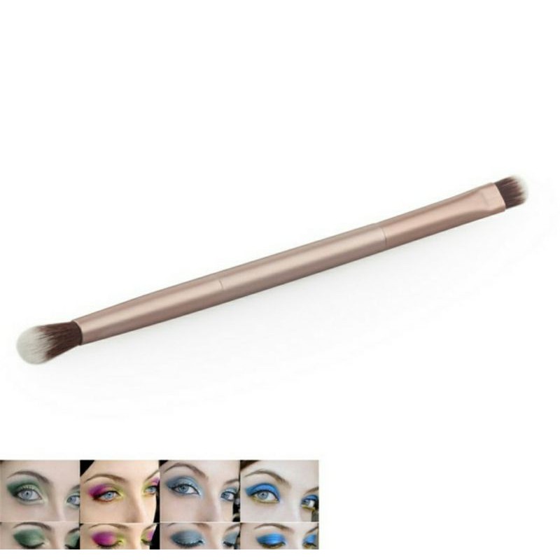 Kuas Alis Brush Eyeshadow  (Double Brush) Make Up Brush Eyeshadow Double Concealer 2 in 1 Ganda Brush Make Up