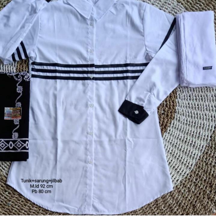 Harga Bersahabat.. Baju Santri Putri | Tunik Santri Putri Toyobo Putih Polos | Tunik Santriwati | At
