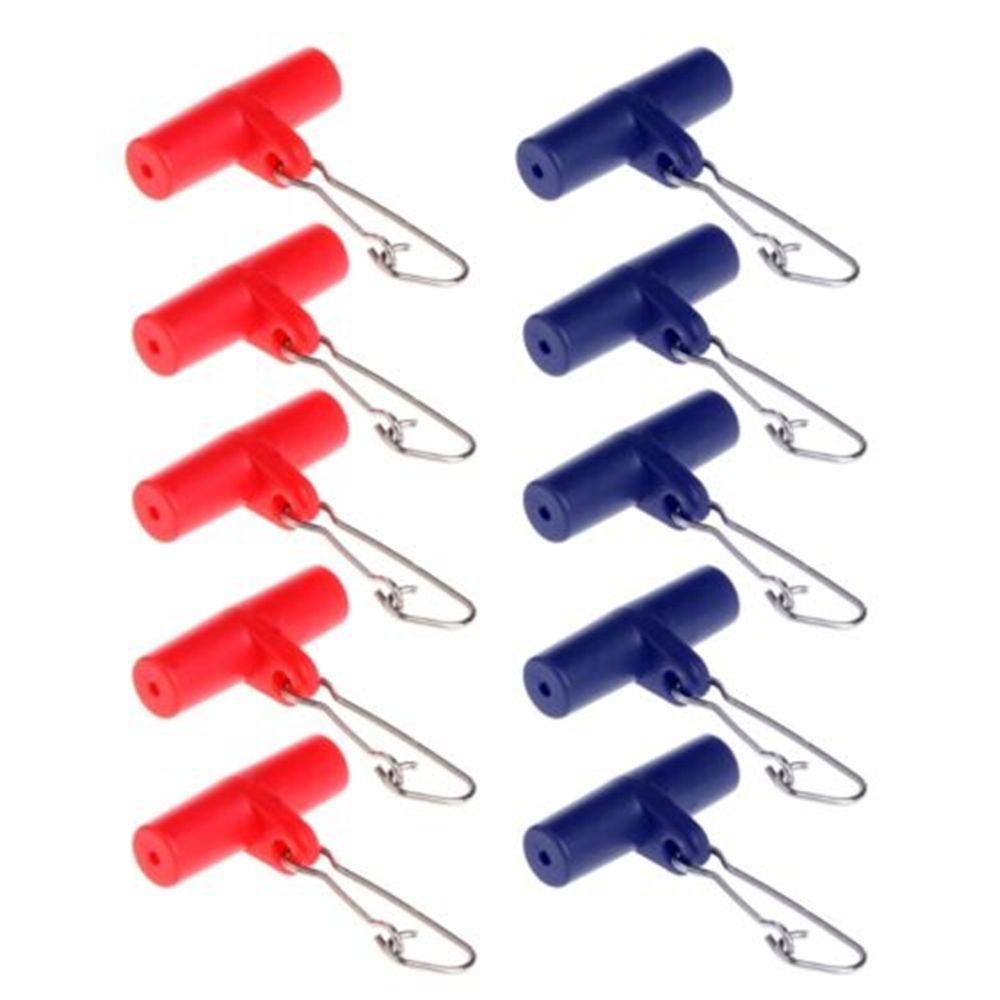 Lanfy Sinker Slip 10Pcs Alat Pancing Kepala Plastik Untuk Kepang Pancing Fishing Sinker Putar