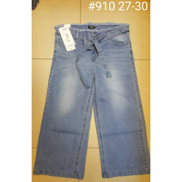 #910 VJ ORIGINAL KULOT JEANS PINGGANG RAWIS