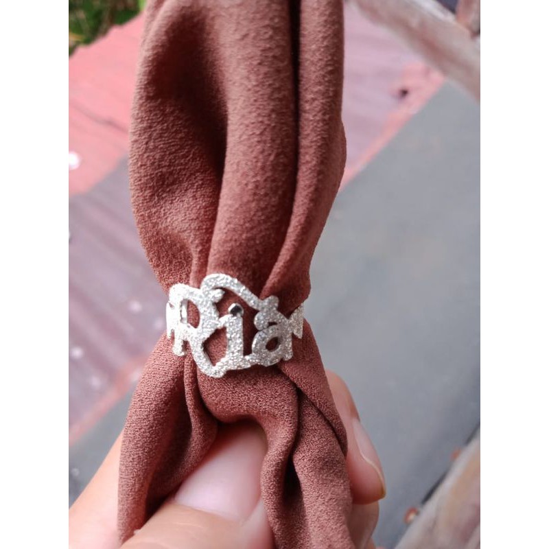 cincin nama perak murni