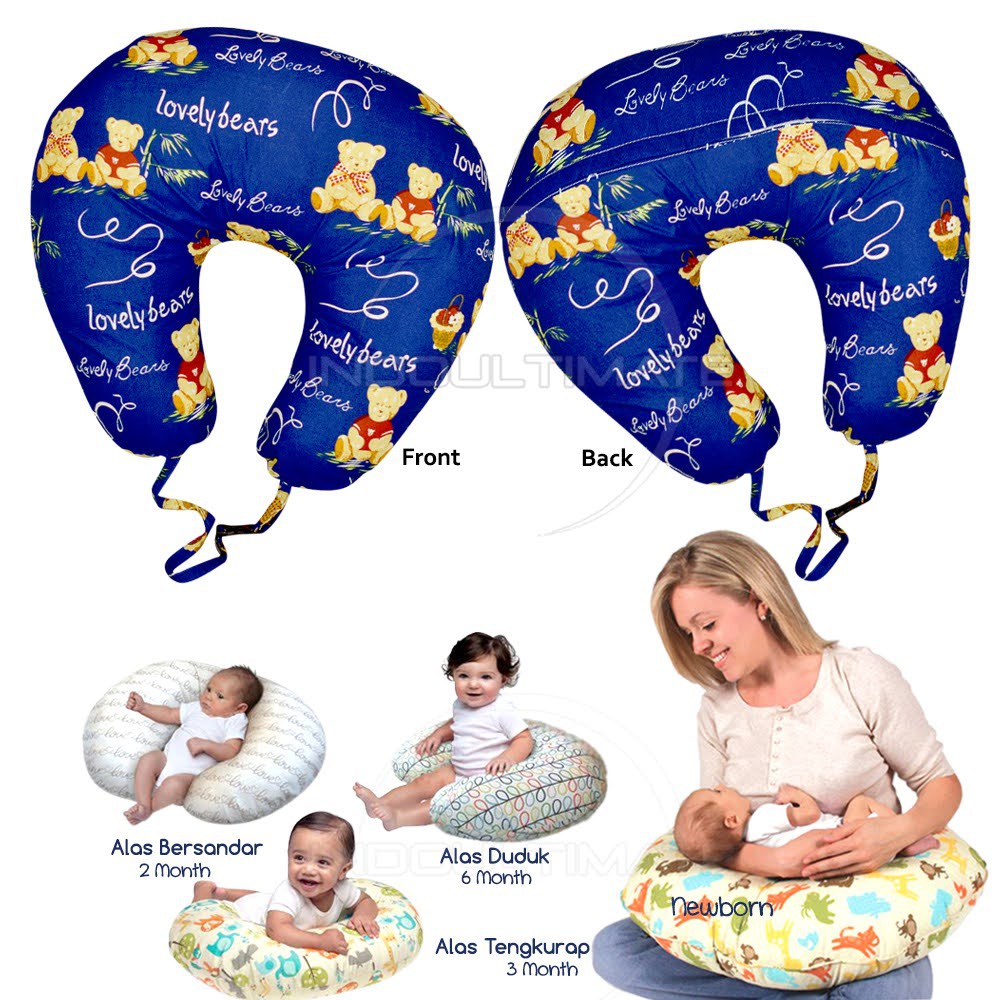 Bantal Menyusui JUMBO Bantal Bayi Bantal Penyangga Bayi Bantal Ibu Menyusui Nursing Bantal Tidur Bayi BY-97 Bantal Bayi Bantal Peang Bayi Bantal Peyang SP-018-BM BABY LEON