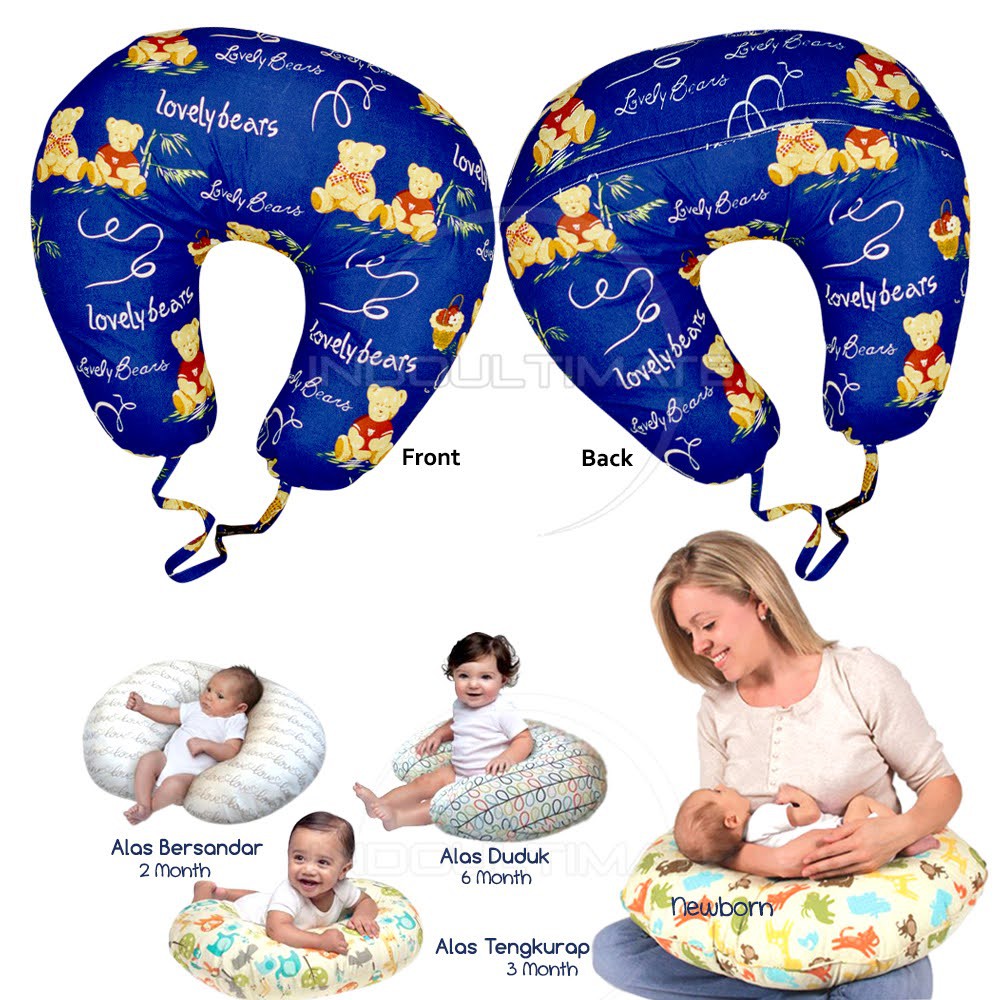 Bantal Menyusui JUMBO Bantal Bayi Bantal Penyangga Bayi Bantal Ibu Menyusui Nursing Bantal Tidur Bayi BY-97 Bantal Bayi Bantal Peang Bayi Bantal Peyang SP-018-BM BABY LEON