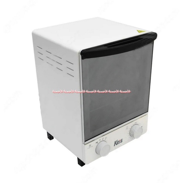 Kris Oven Vertical Toaster 12 Liter 800 W Alat Pemanggang Oven Menghangatkan Makanan Memanggang Krisbow Krischef Baking Bread Roti Warna Putih Ofen 12L