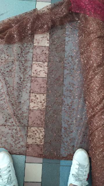 Sale tile bordir mutiara - harga per 0,5 meter