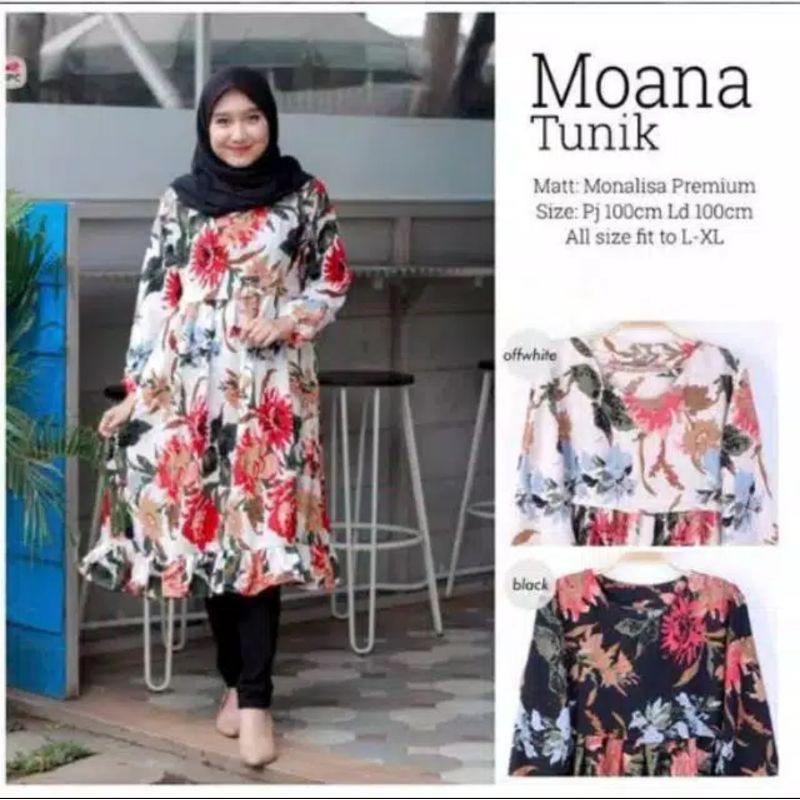 PROMO TUNIK ANINDYA//TUNIK MOANA//LAUDYA TUNIK KEKINIAN(1KG MUAT 5PCS)